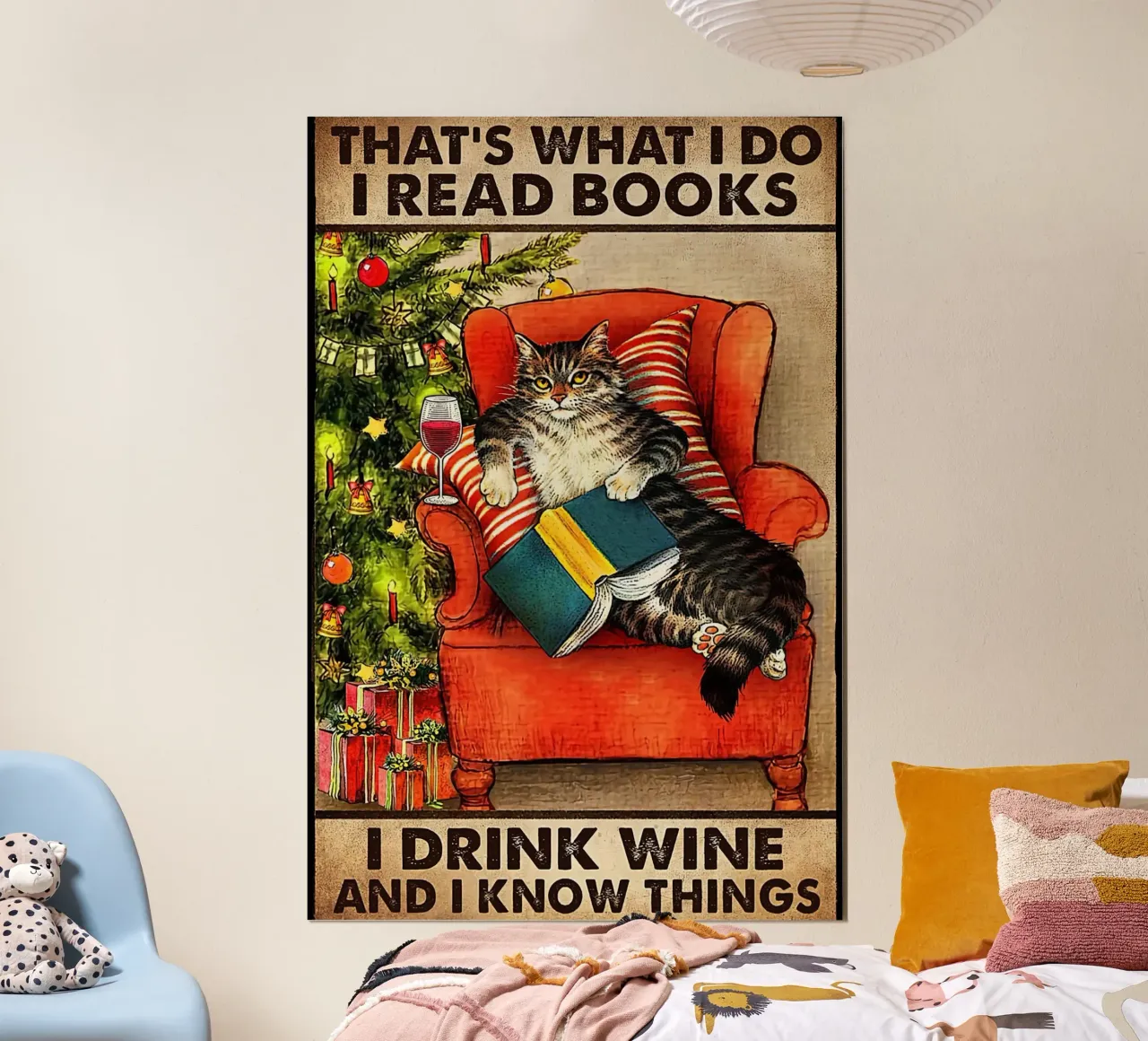 Cat That's What I Do I Read Books poster by Aaronshop