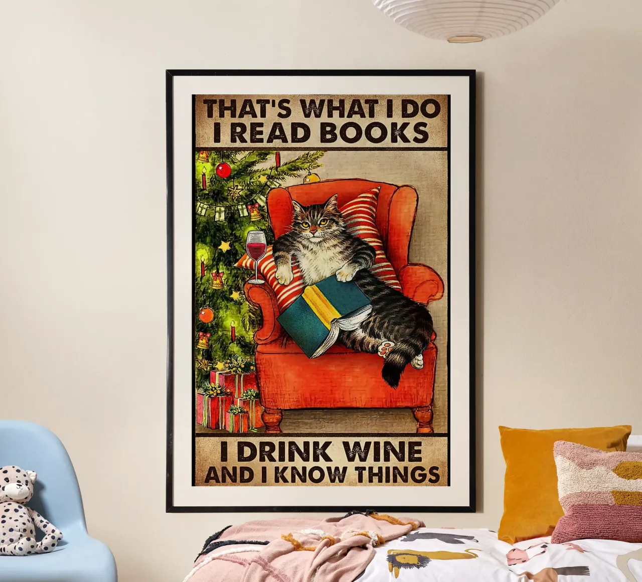Cat That's What I Do I Read Books poster by Aaronshop