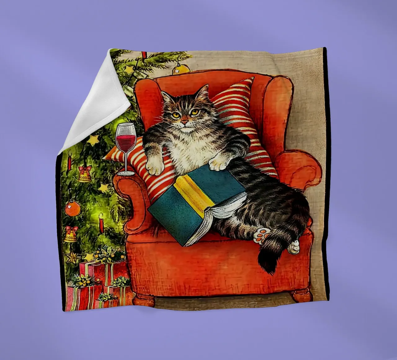 Cat That's What I Do I Read Books fleece blanket by Aaronshop