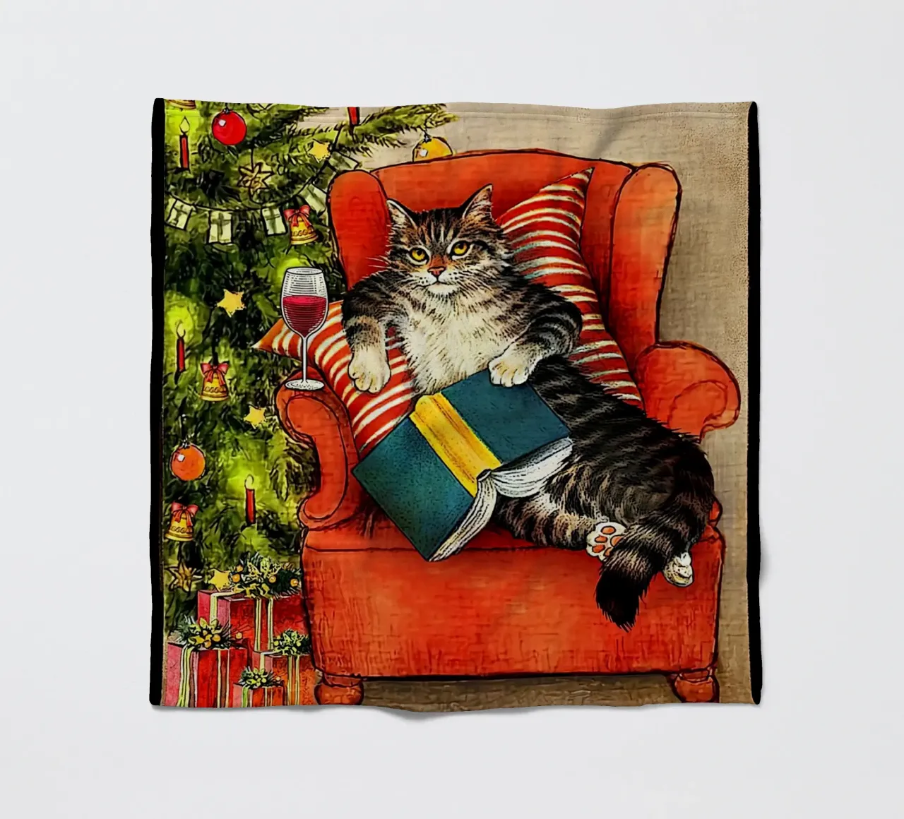 Cat That's What I Do I Read Books fleece blanket by Aaronshop