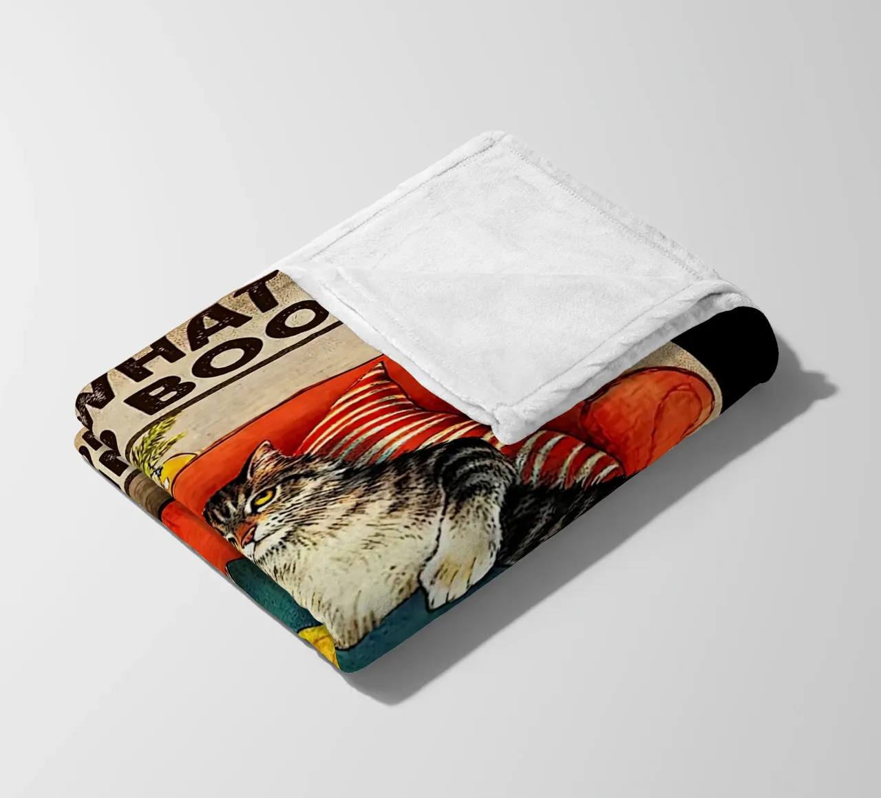 Cat That's What I Do I Read Books fleece blanket by Aaronshop