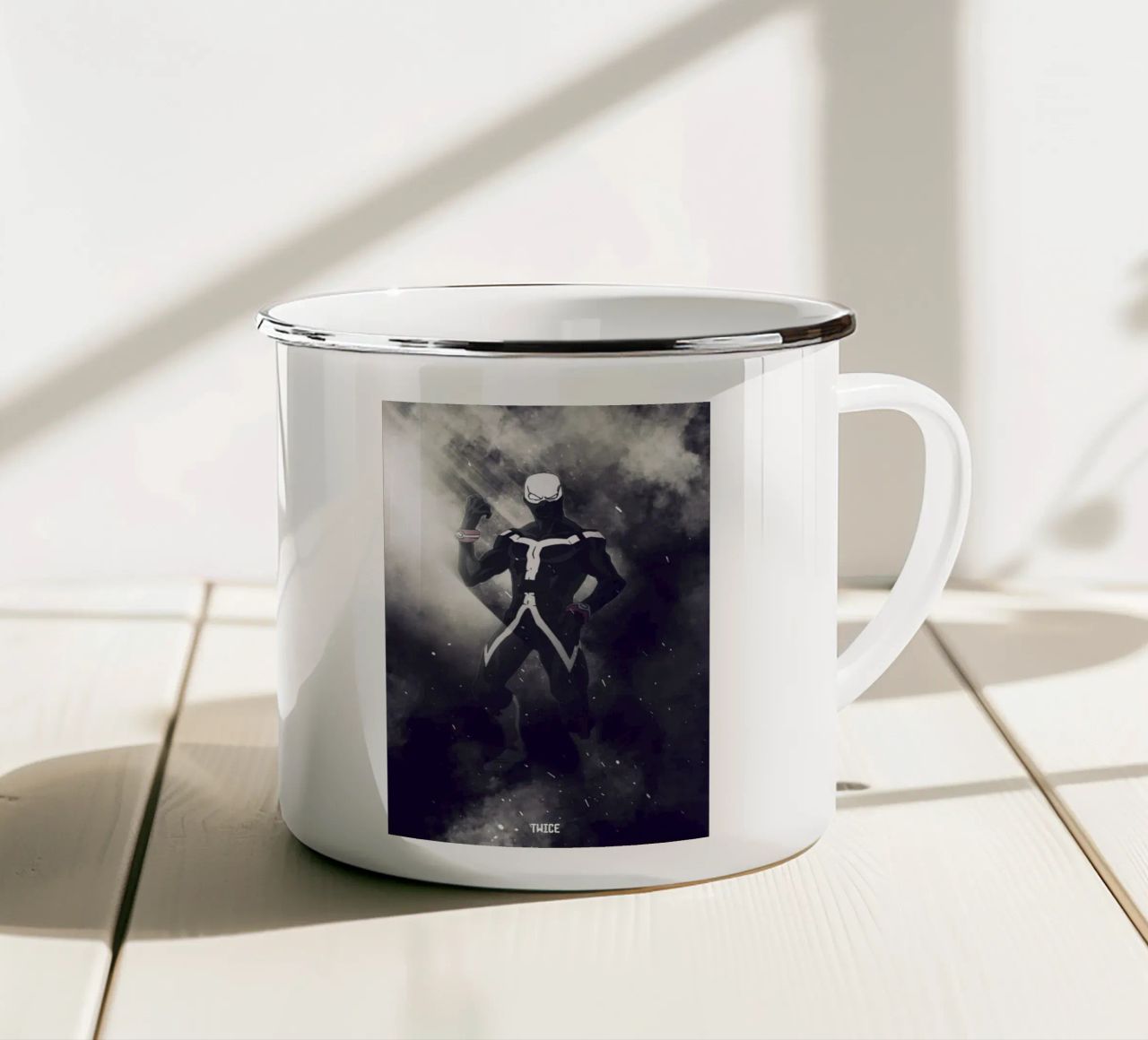 Twice tazza in smalto da FreeArtStudio