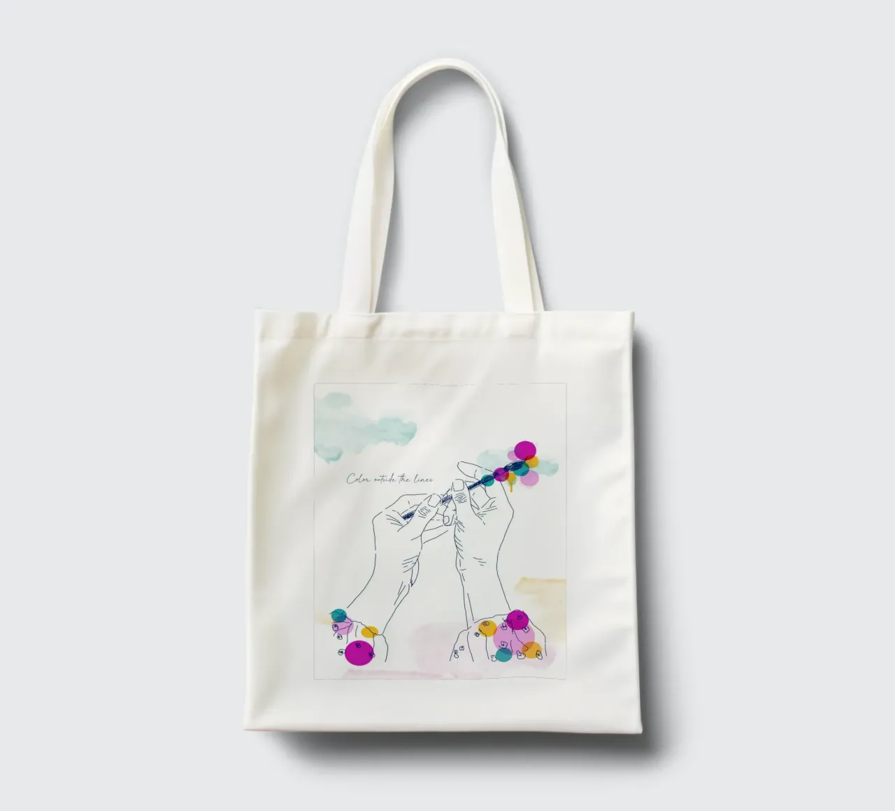 Art Without Borders borsa in juta da Indigo Rain