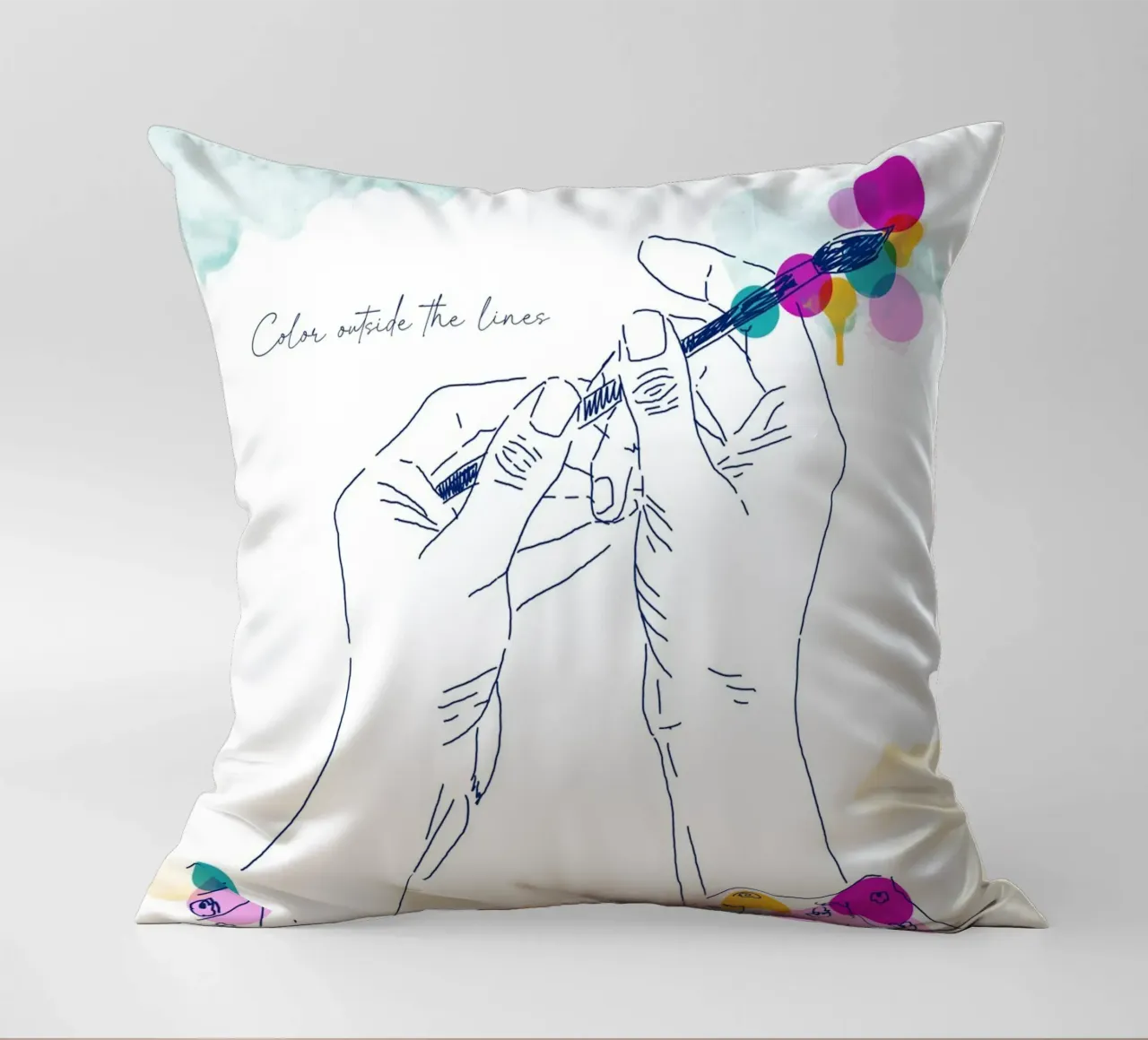 Art Without Borders cuscino da Indigo Rain