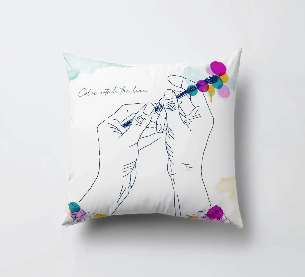 Art Without Borders cuscino da Indigo Rain