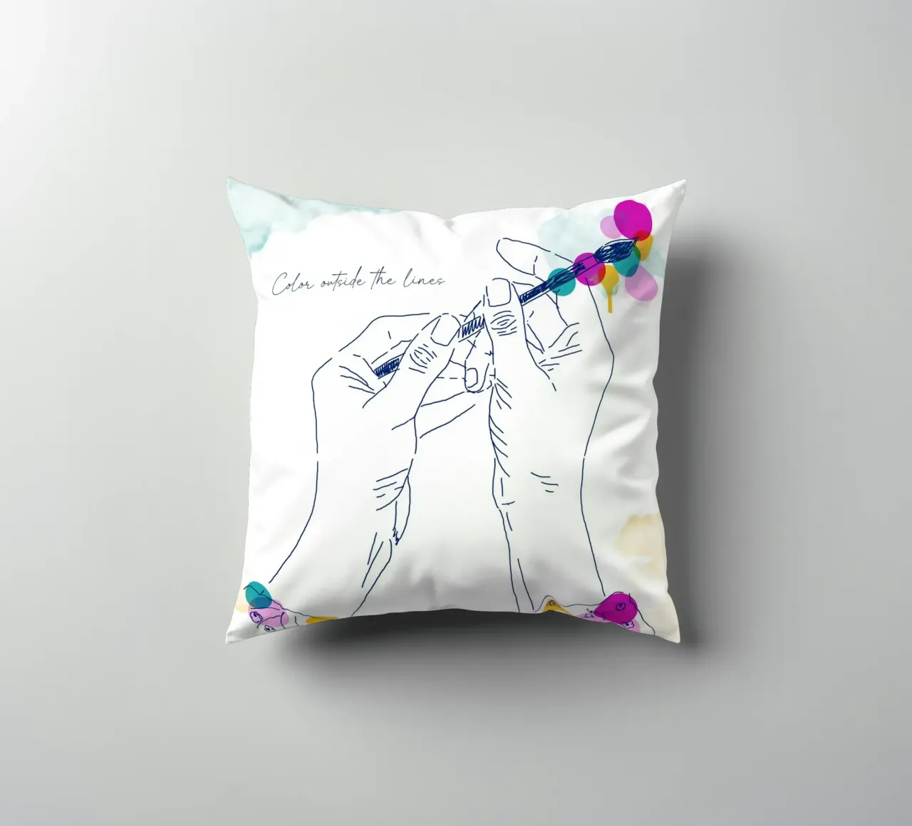 Art Without Borders cuscino da Indigo Rain
