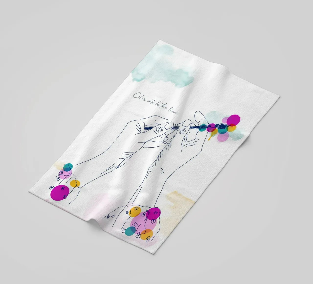 Art Without Borders beach towel by Indigo Rain