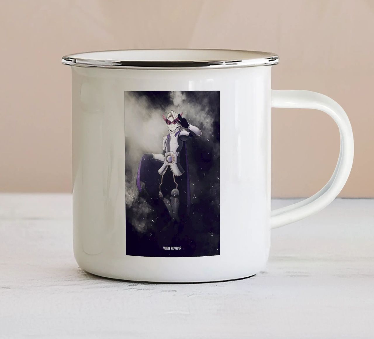 Yuga Aoyama tazza in smalto da FreeArtStudio