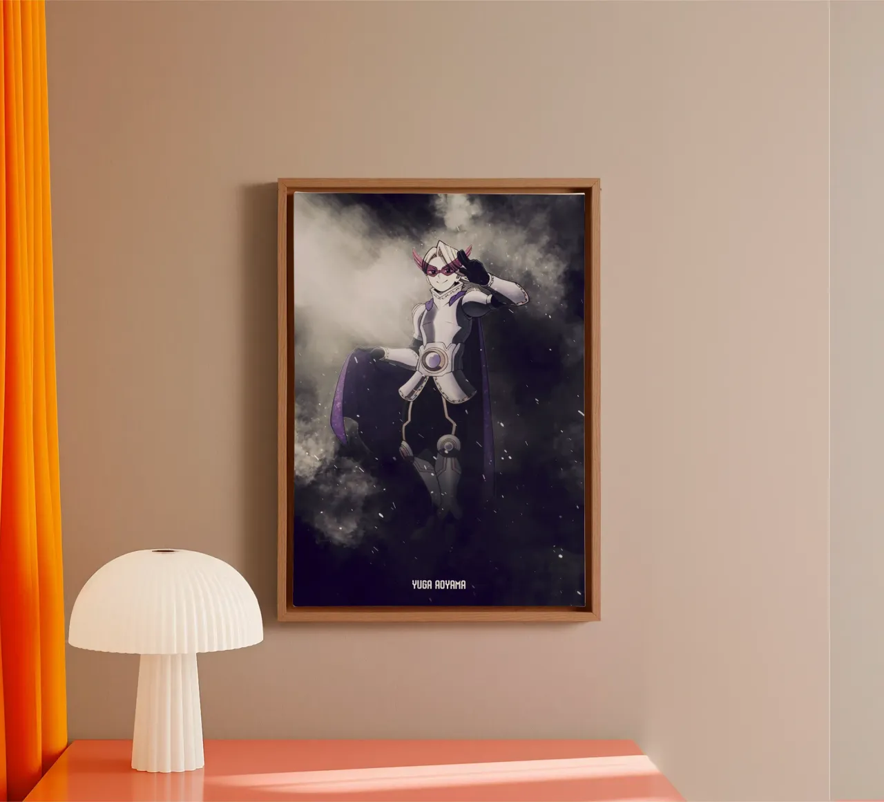 Yuga Aoyama tela con Cornice a cassetta da FreeArtStudio