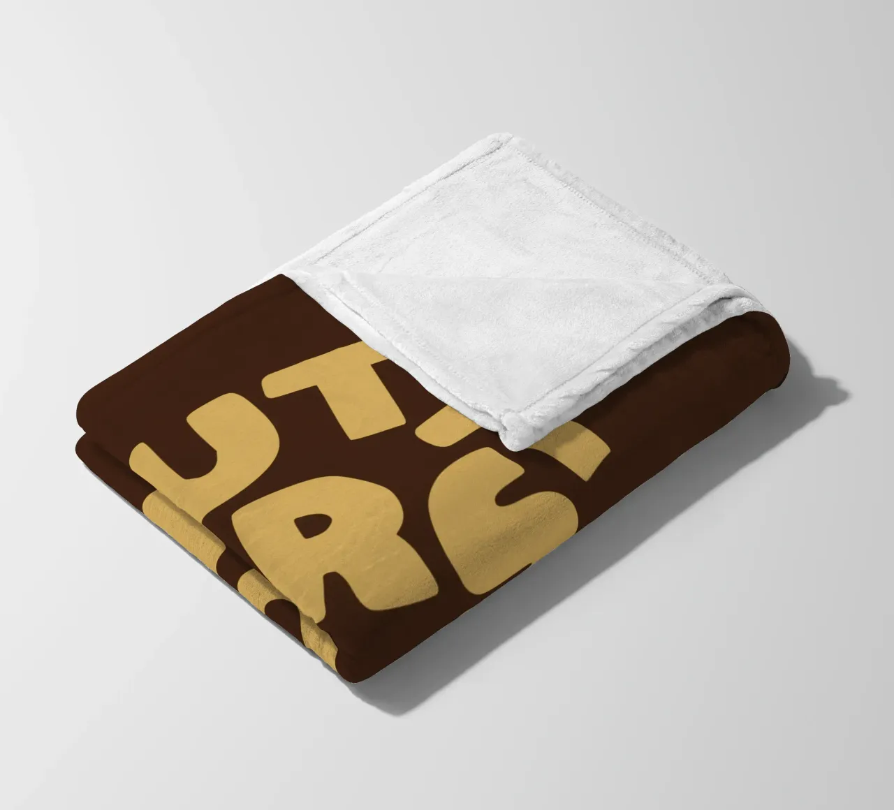 Mais d'abord le café Routine du matin Motivation Type Print plaid polaire de THE MOTIVATED TYPE