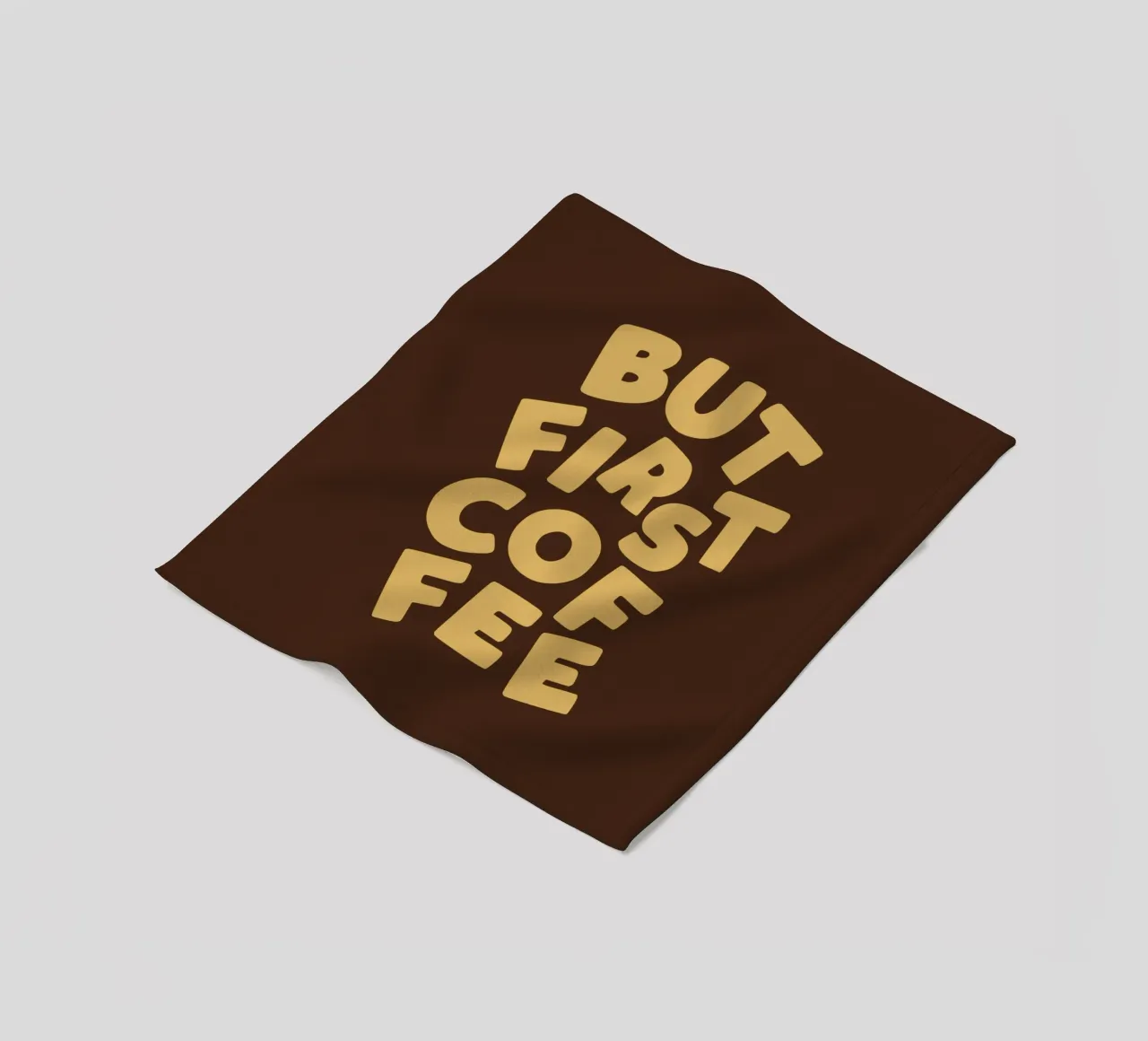 Mais d'abord le café Routine du matin Motivation Type Print plaid polaire de THE MOTIVATED TYPE