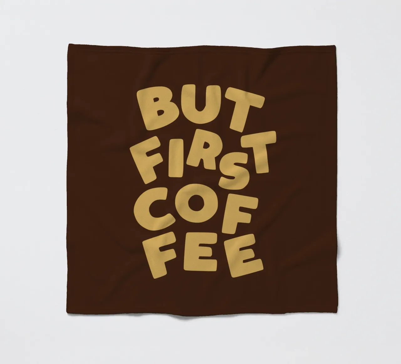 Mais d'abord le café Routine du matin Motivation Type Print plaid polaire de THE MOTIVATED TYPE