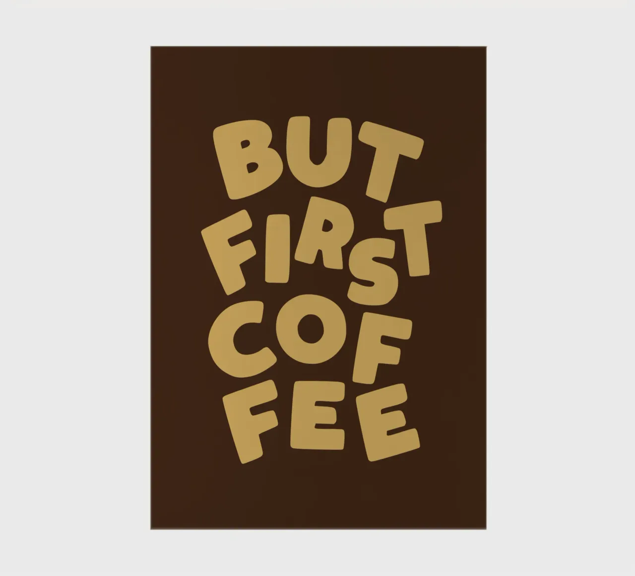 Ma prima il caffè La routine mattutina Tipo di stampa motivazionale diario da THE MOTIVATED TYPE