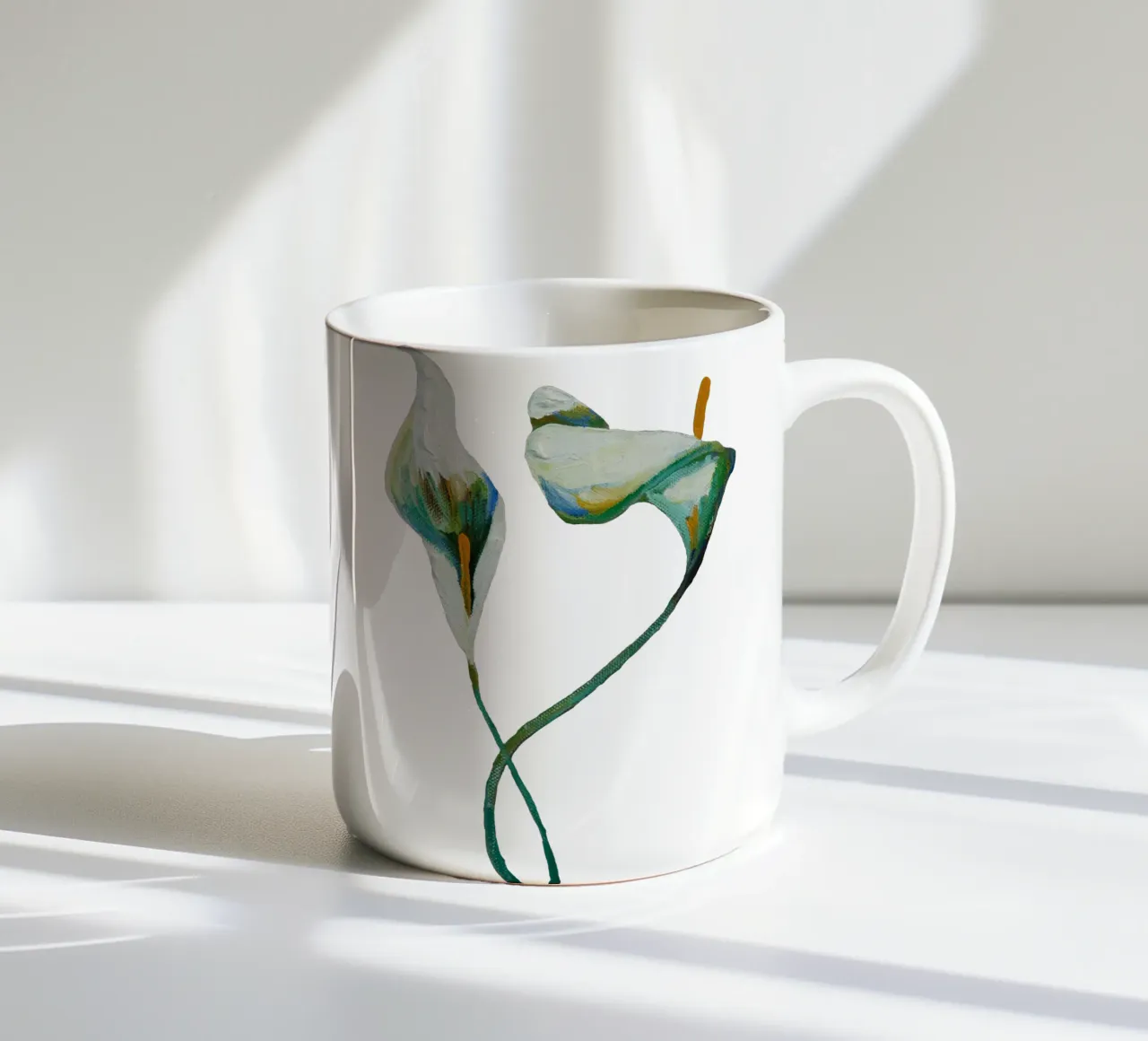 Lilies tazza in ceramica da Femke Zwaan