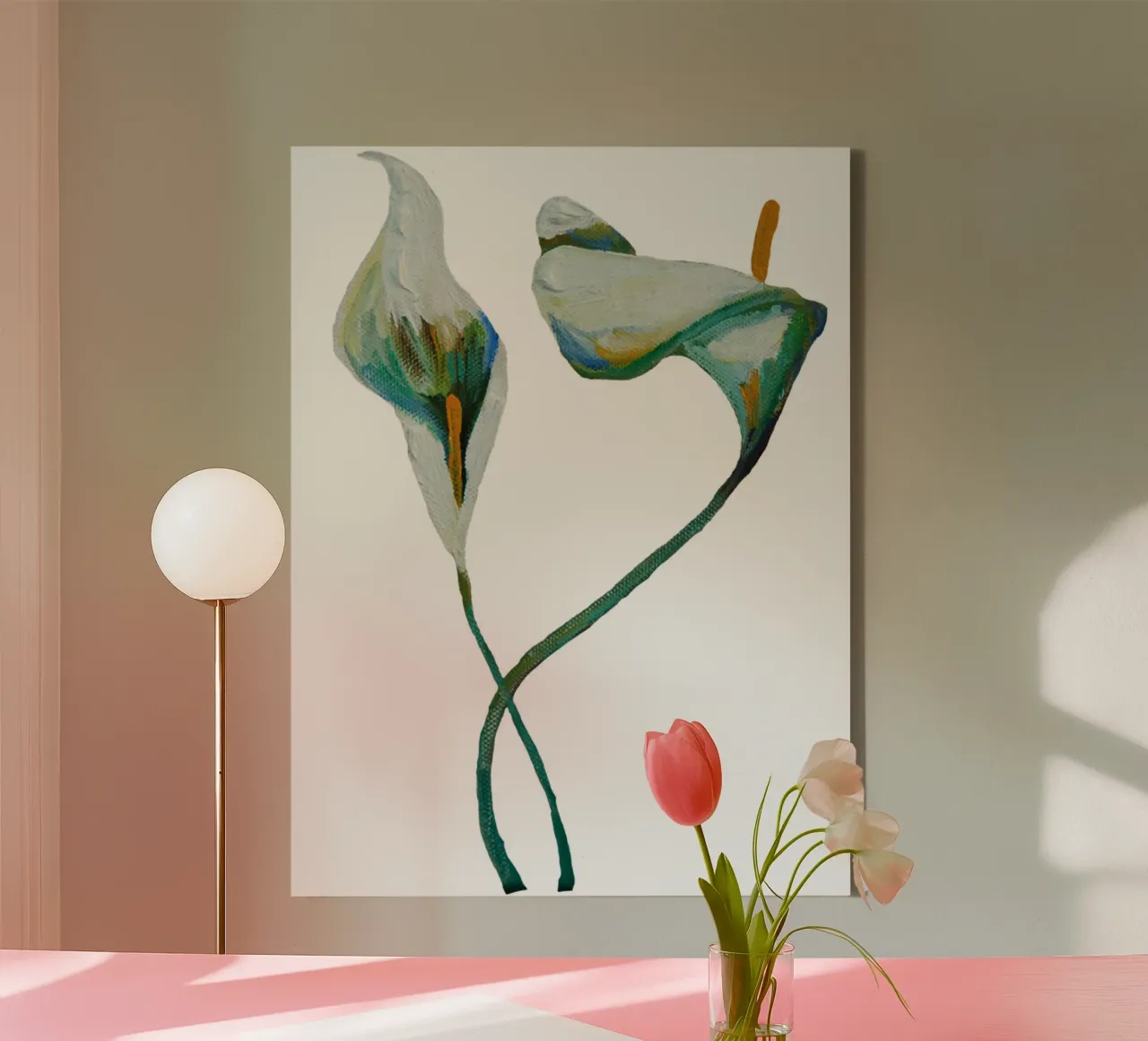 Lilies canvas by Femke Zwaan
