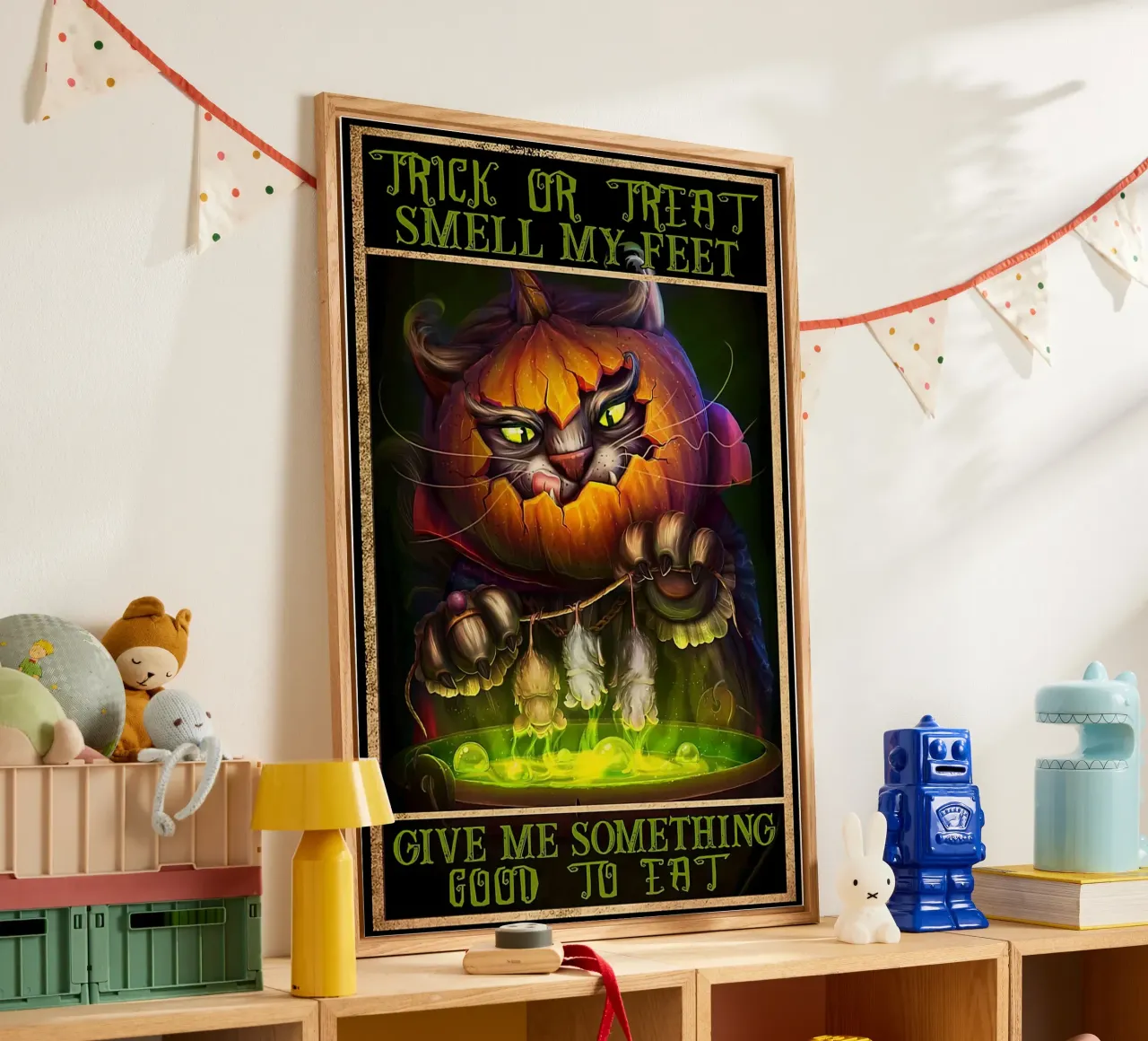 Gatto con zucca Halloween verticale plexiglass da Aaronshop