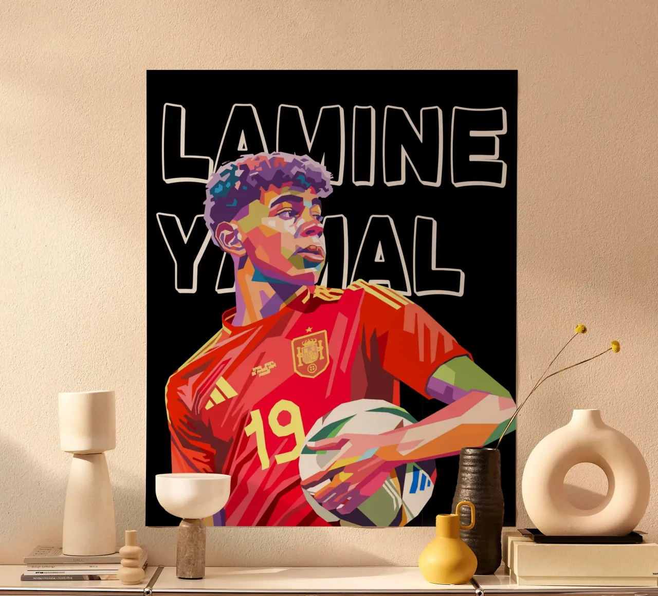 Lamine Yamal arte poster da Hantamrata