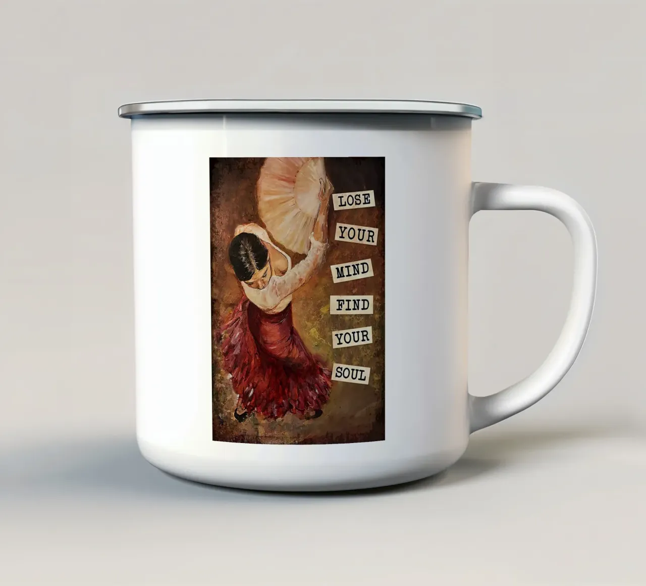 Dancing Girl - Perdi la testa, trova l'anima tazza in smalto da Aaronshop