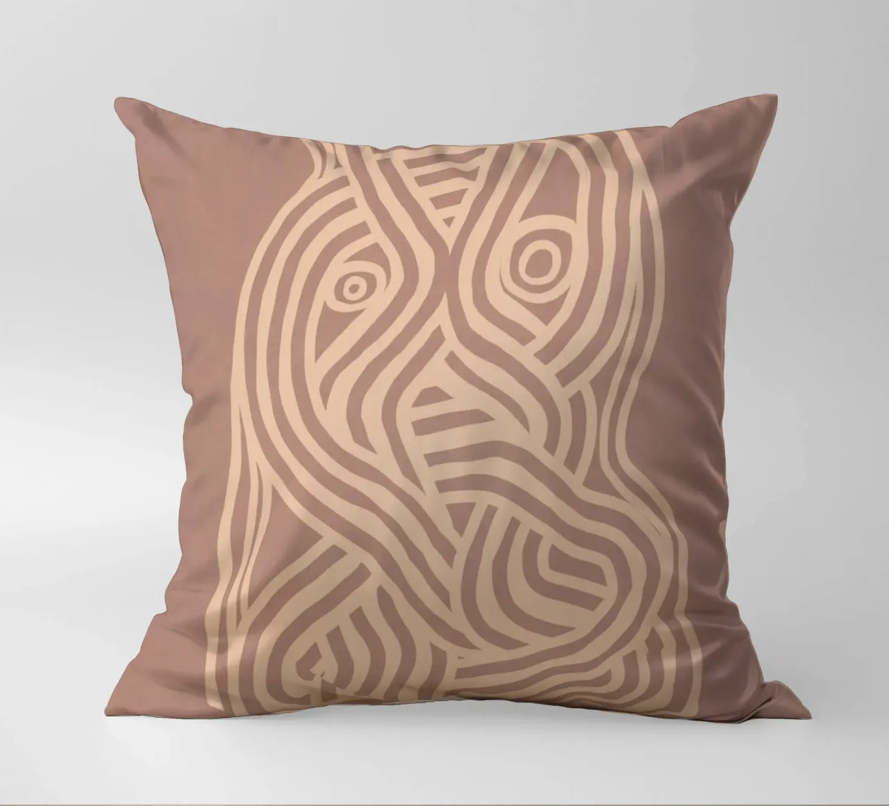 Line art forma organica in nudo cuscino da Little Dean