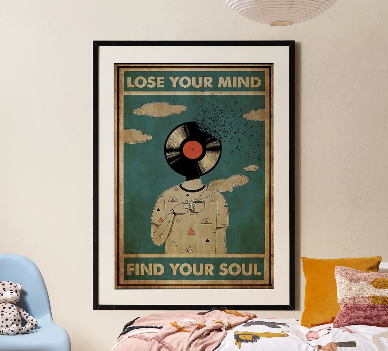 dj vintage poster lose your mind find your soul poster by Aaronshop
