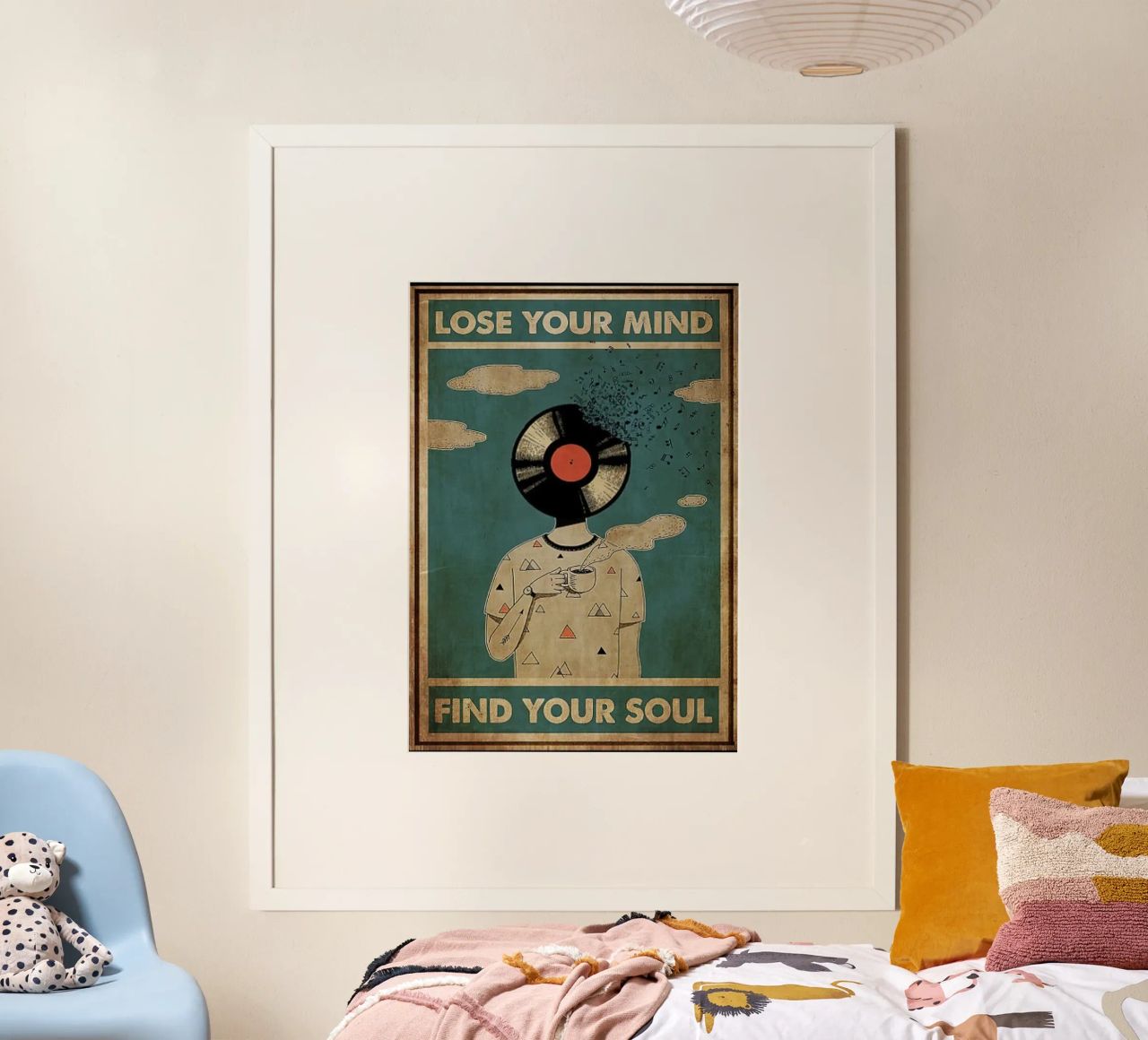 dj vintage poster lose your mind find your soul poster by Aaronshop