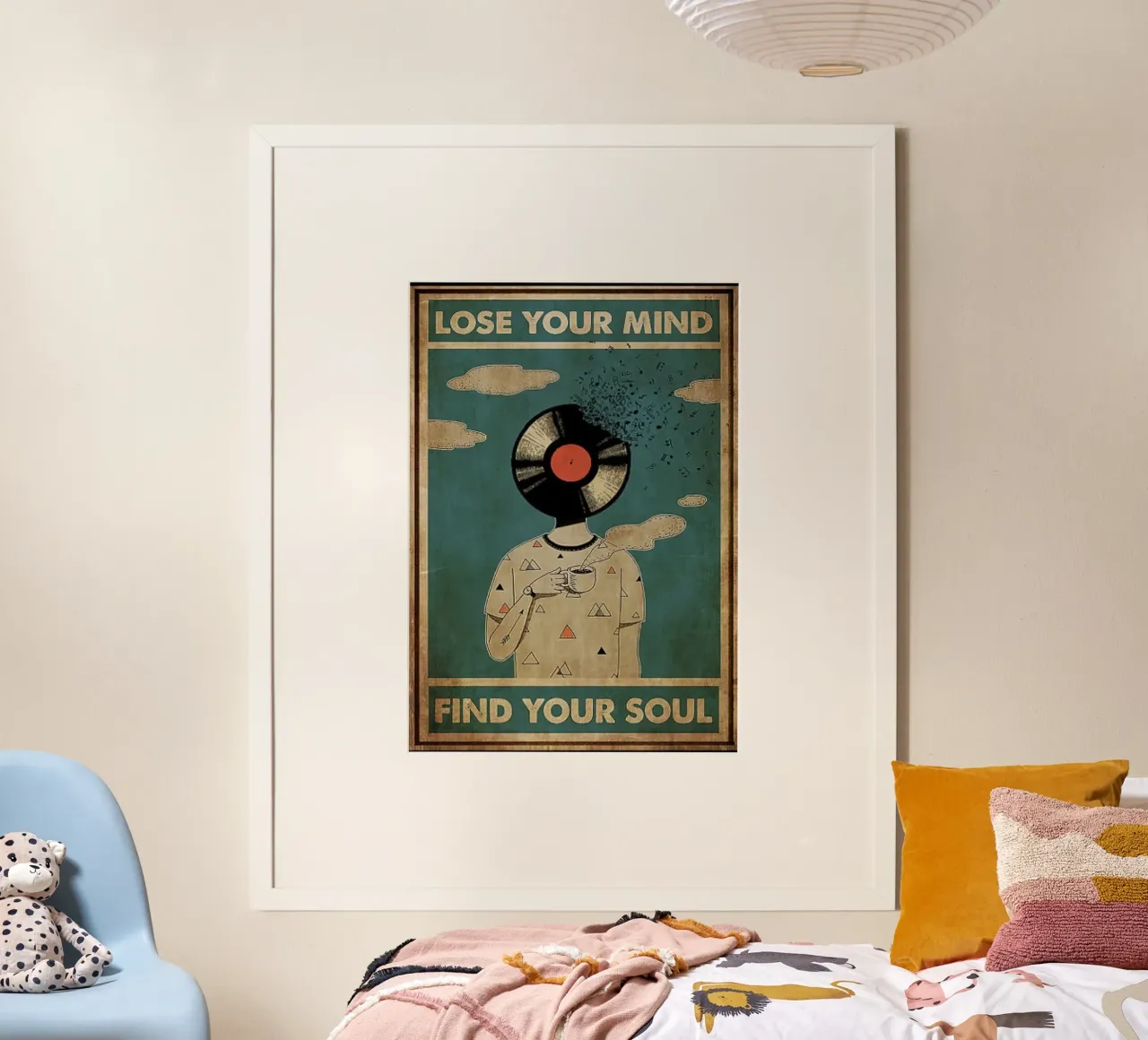 dj vintage poster lose your mind find your soul poster by Aaronshop