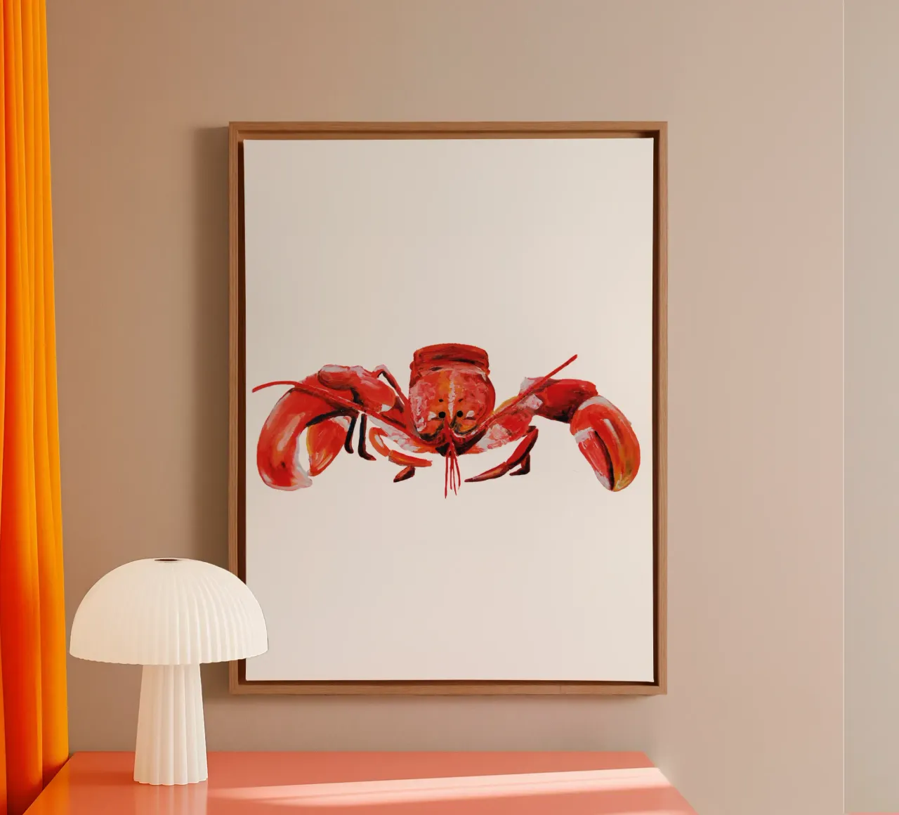 Lobster tela con Cornice a cassetta da Femke Zwaan