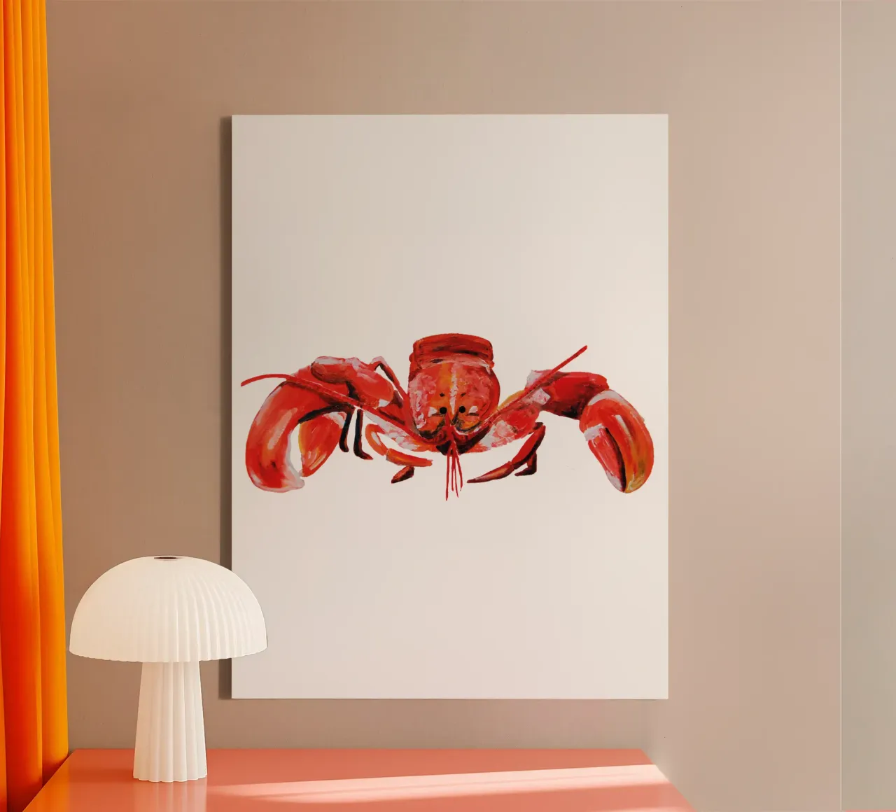 Lobster tela con Cornice a cassetta da Femke Zwaan