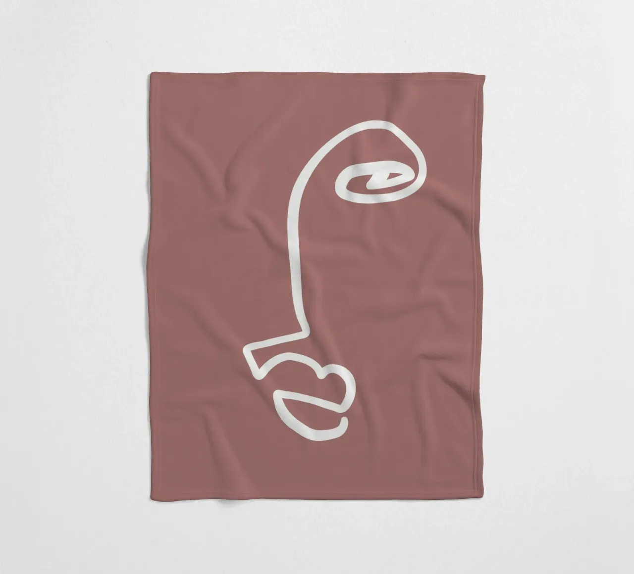 Simple Faces No 01 coperta in pile da treechild