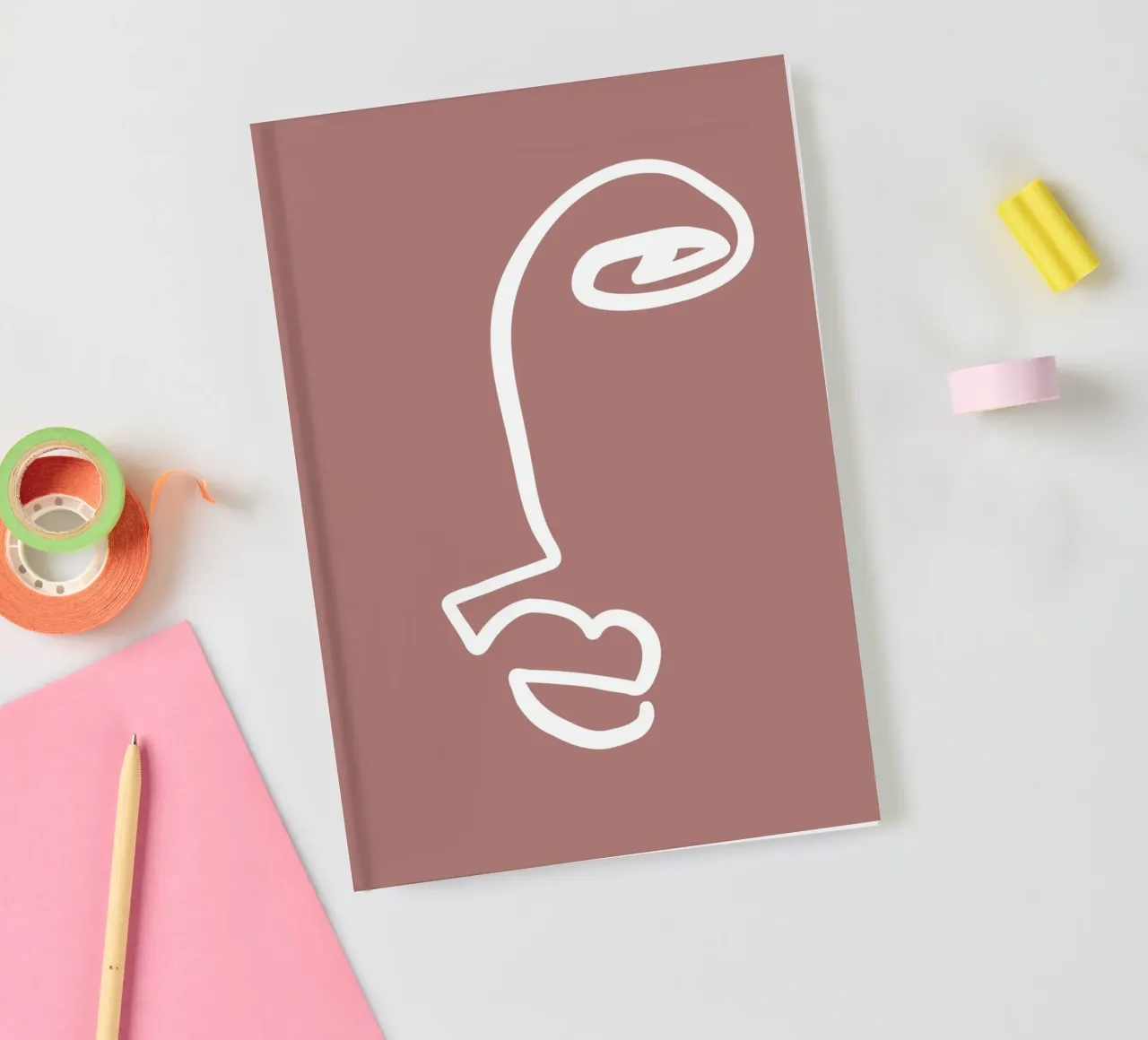 Simple Faces No 01 notebook by treechild