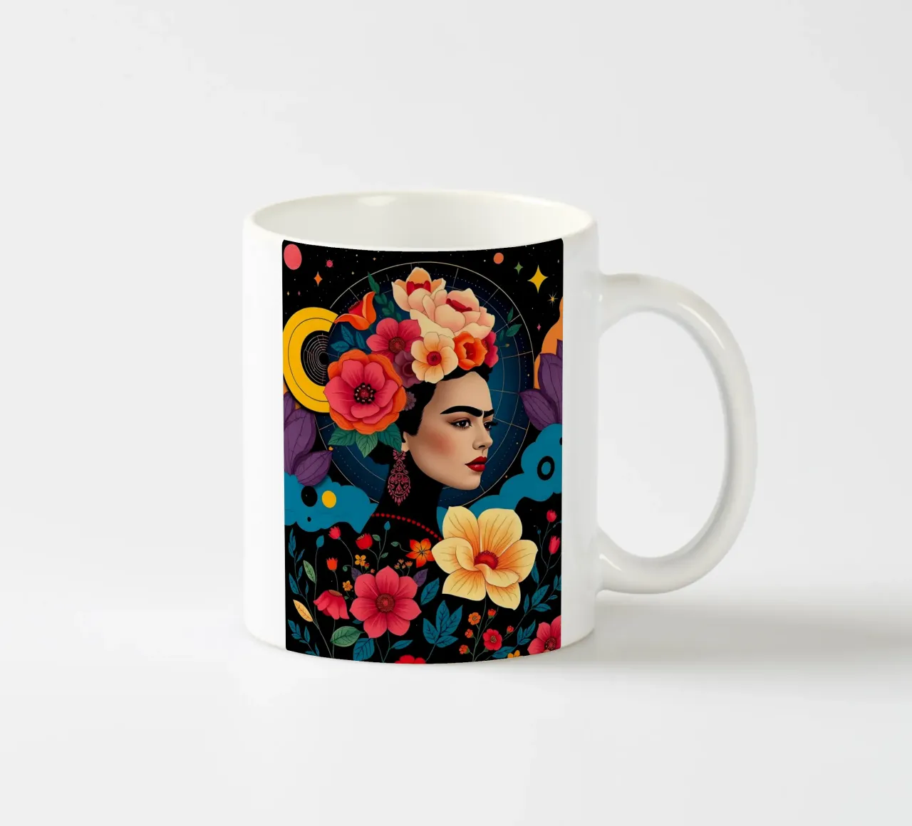 FRIDA KAHLO RITRATTO DI DONNA CALMA tazza in ceramica da ARTOMATIC