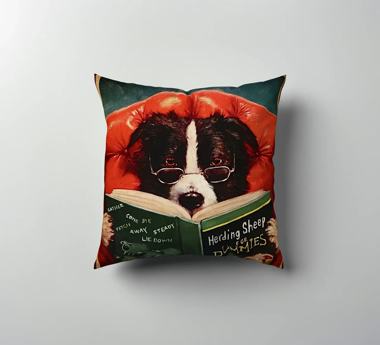 Cane Leggo il libro e so le cose cuscino da Aaronshop