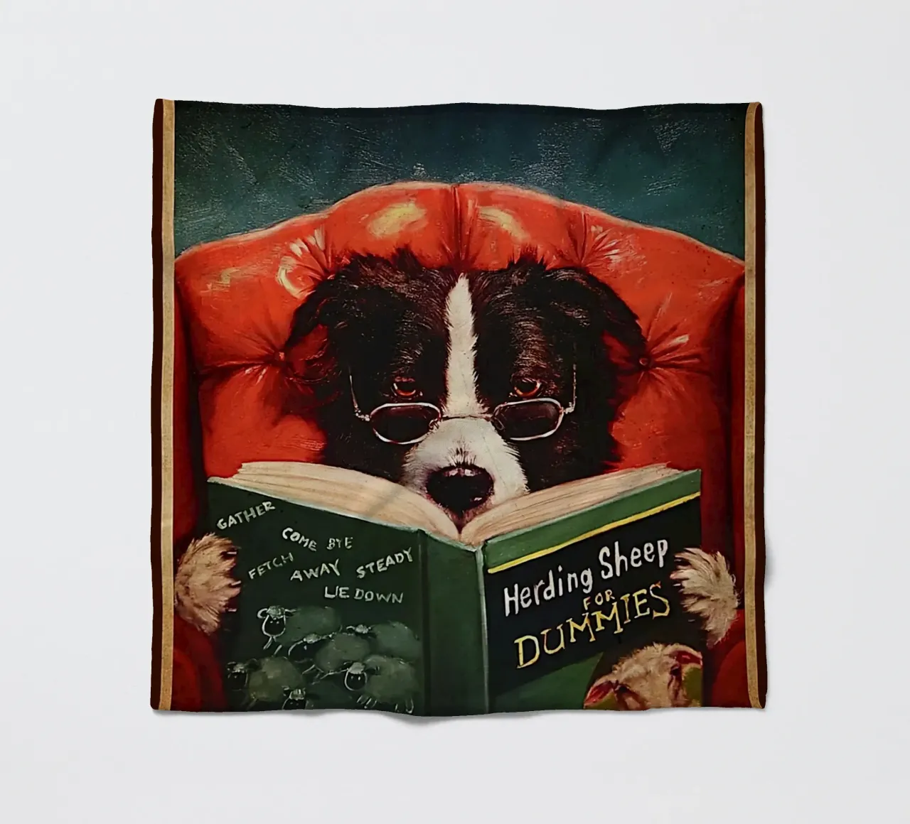 Cane Leggo il libro e so le cose coperta in pile da Aaronshop
