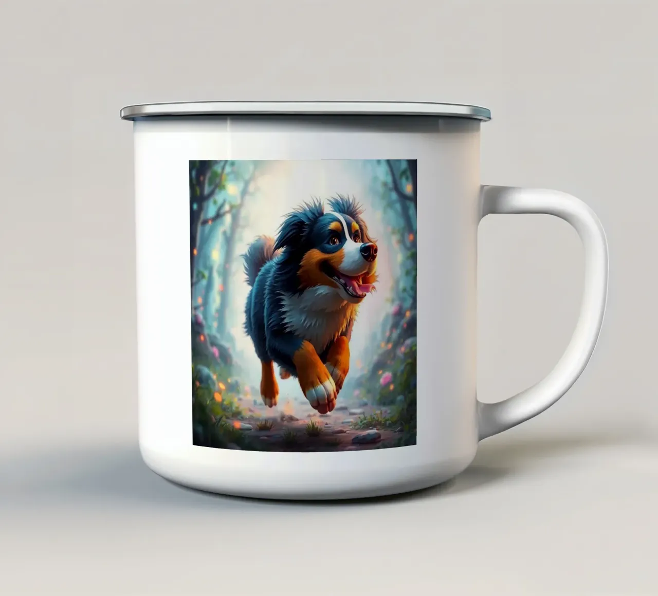 Bellissimo cane da montagna bernese #24 tazza in smalto da Yumis.Beargang.and.Me