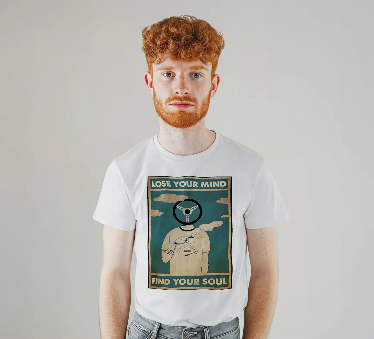 Conductor, conducción de automóviles - Pierde la cabeza, encuentra tu alma camiseta de Aaronshop
