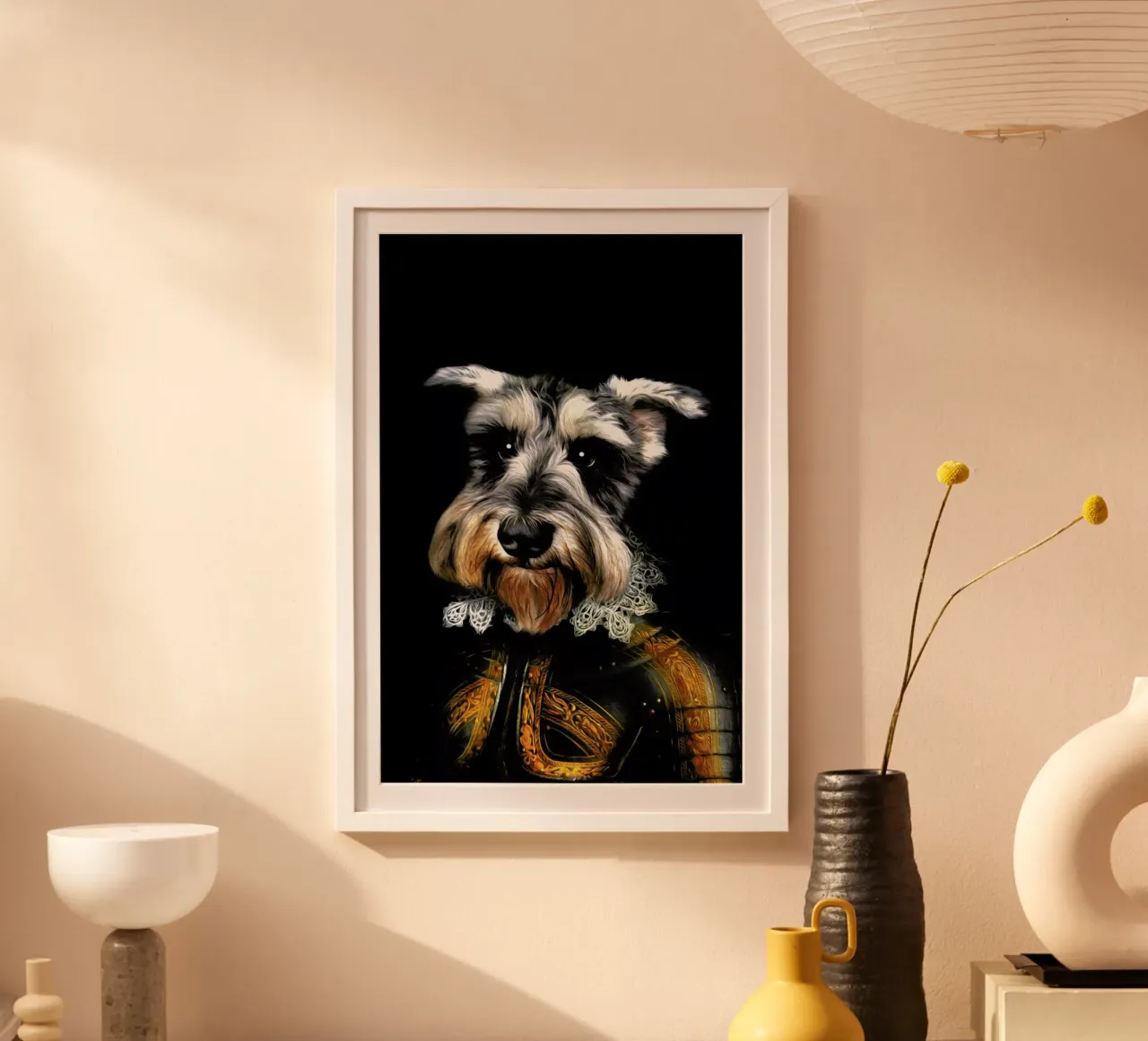Baku poster con telaio in legno da Tein Lucasson