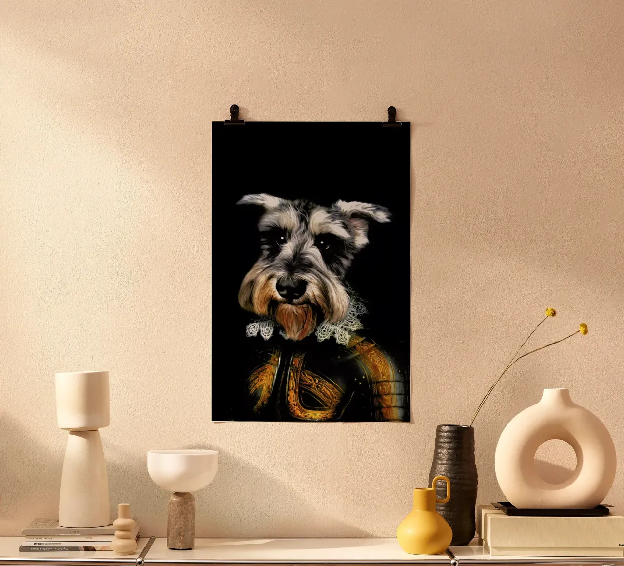 Baku poster con telaio in legno da Tein Lucasson