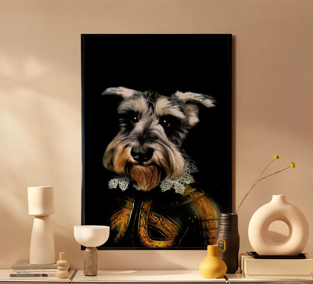 Baku poster con telaio in legno da Tein Lucasson