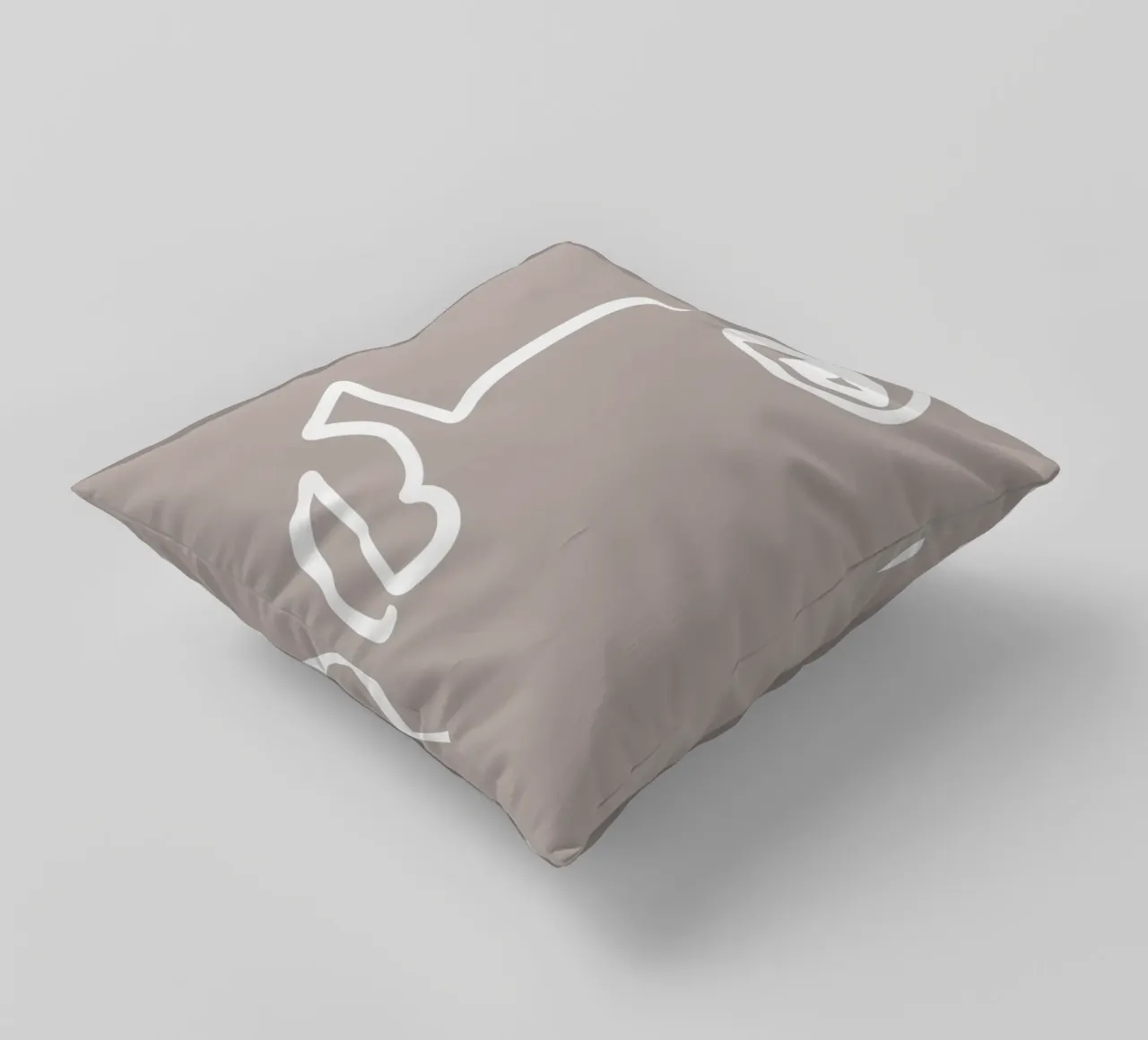 Simple Faces No 02 decorative cushion by treechild