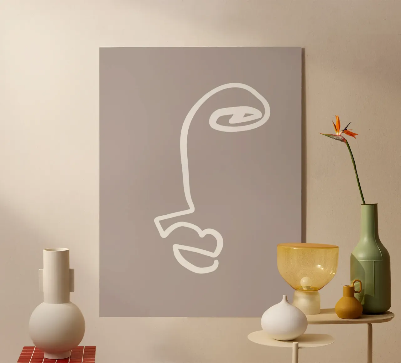 Simple Faces No 02 acryl van treechild