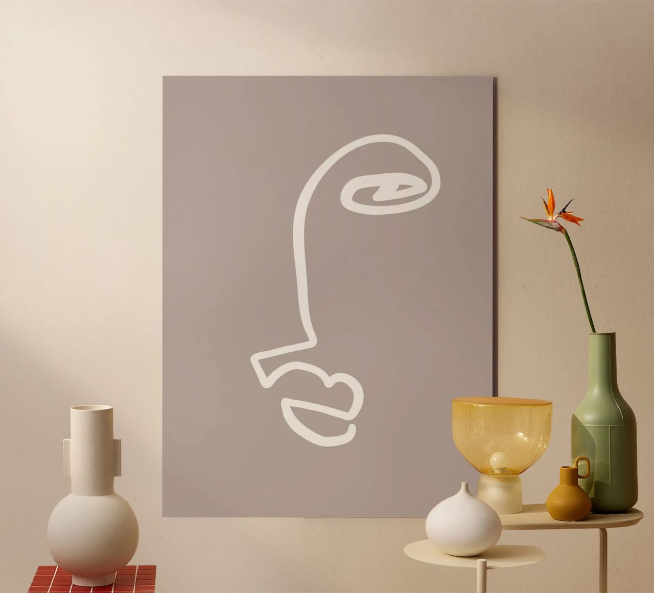 Simple Faces No 02 alluminio dibond da treechild