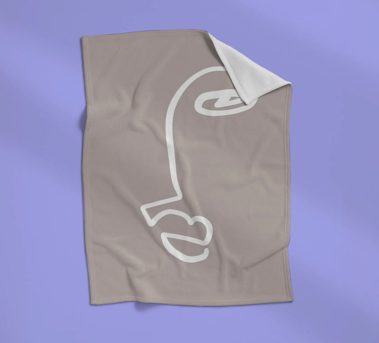 Simple Faces No 02 coperta in pile da treechild