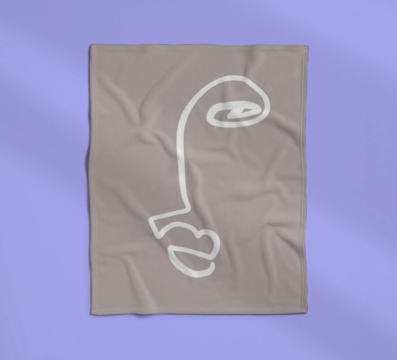 Simple Faces No 02 coperta in pile da treechild