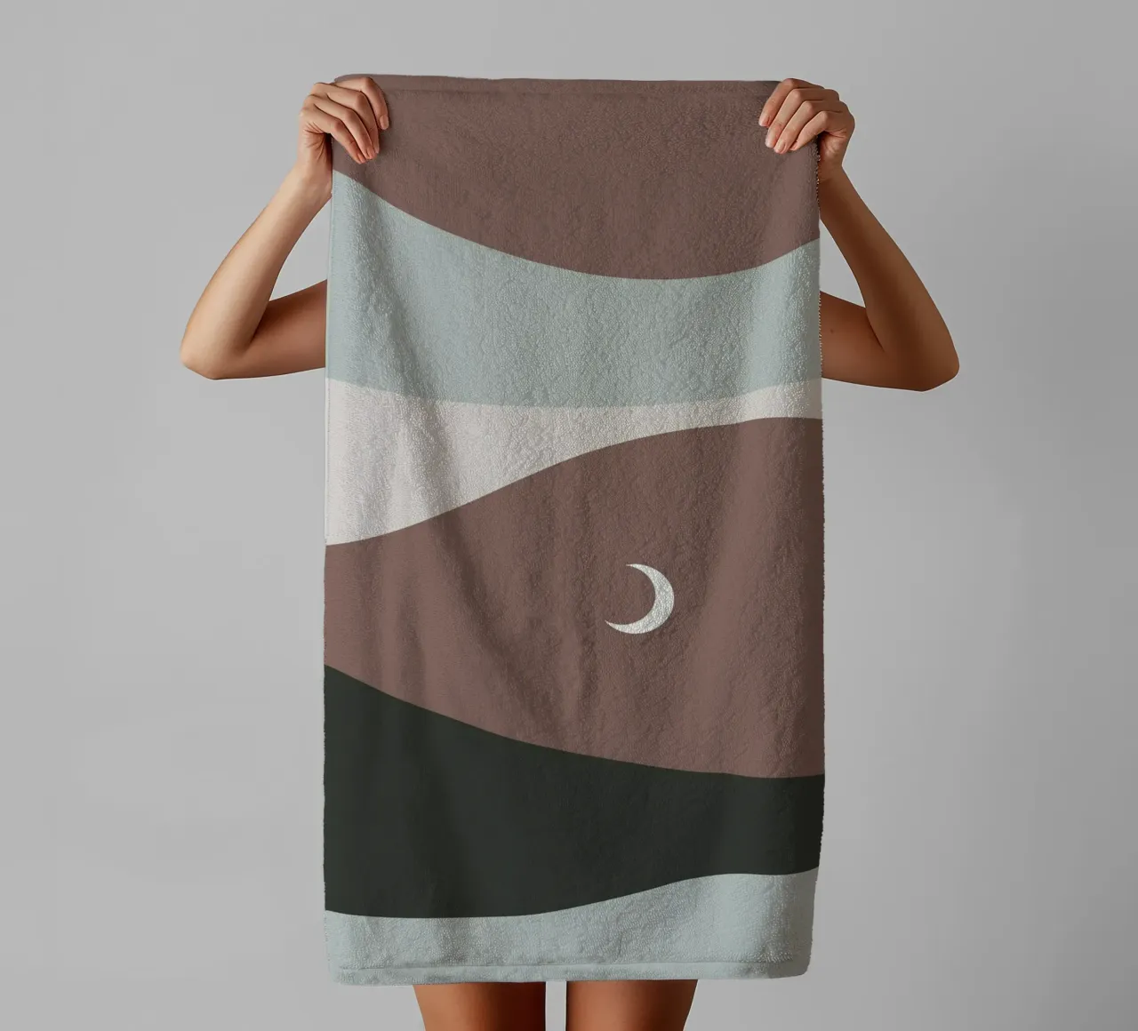 Moonscape asciugamano da bagno da treechild