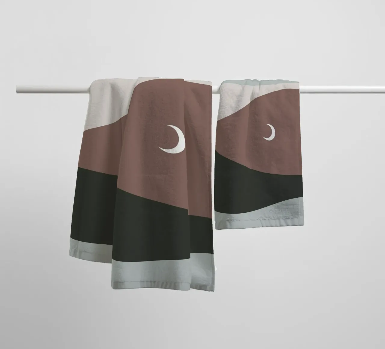 Moonscape asciugamano da bagno da treechild