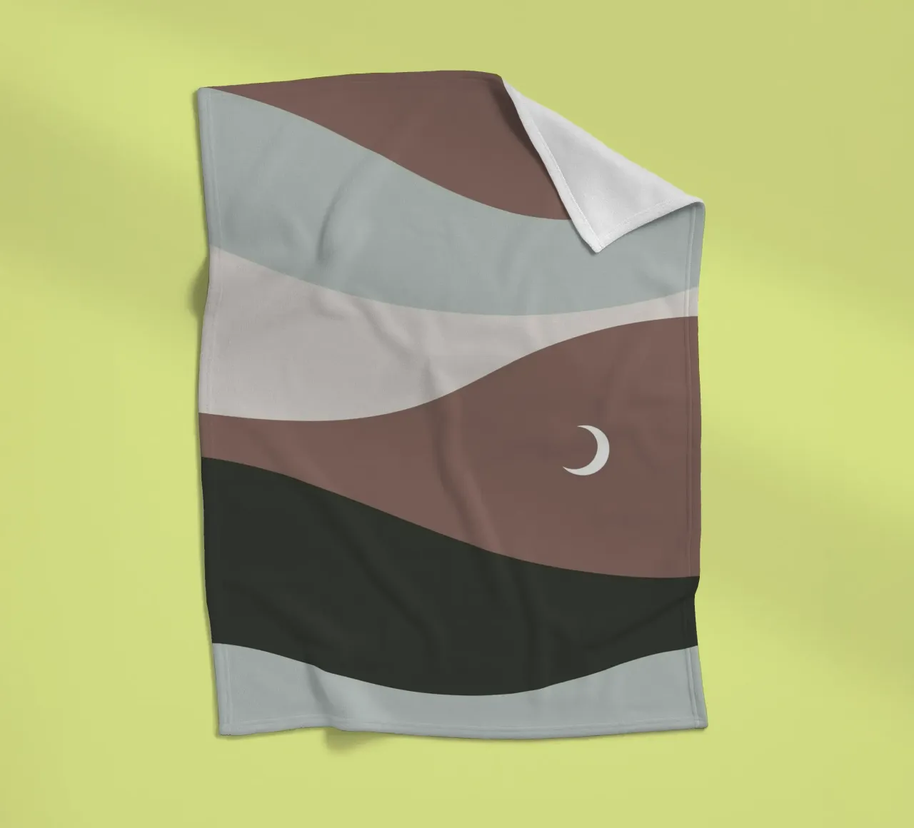 Moonscape coperta in pile da treechild