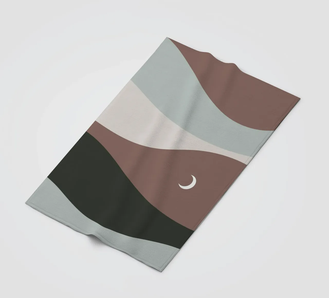 Moonscape coperta in pile da treechild