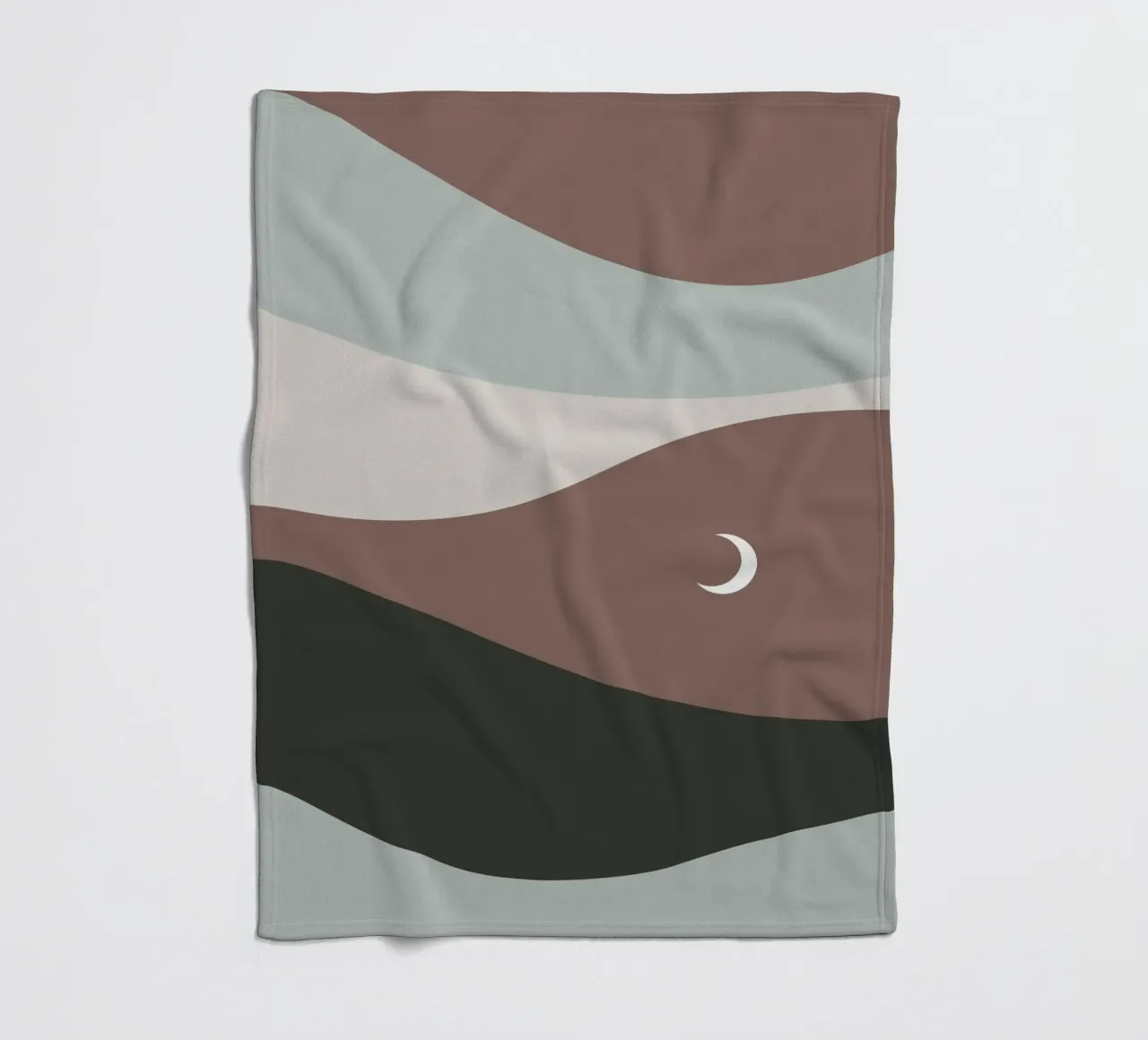 Moonscape coperta in pile da treechild