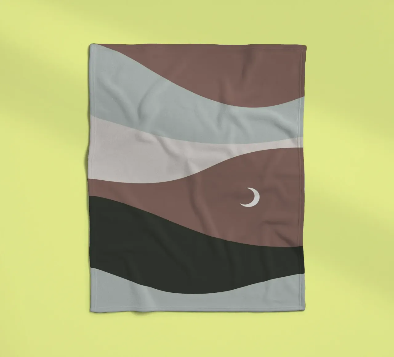 Moonscape coperta in pile da treechild