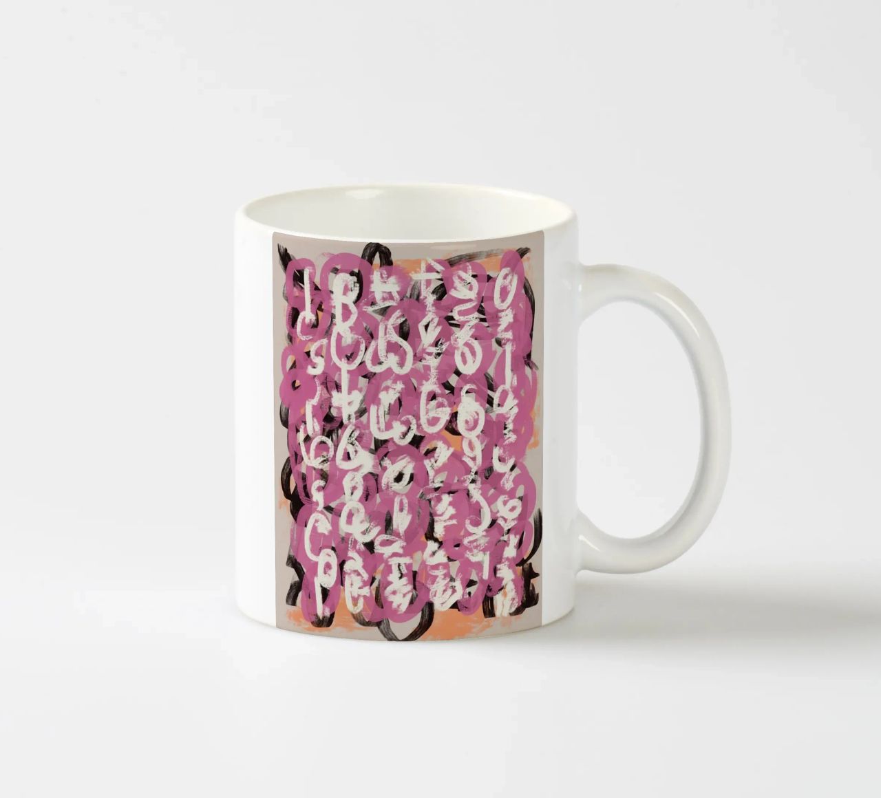 Pennello astratto tazza in ceramica da Little Dean